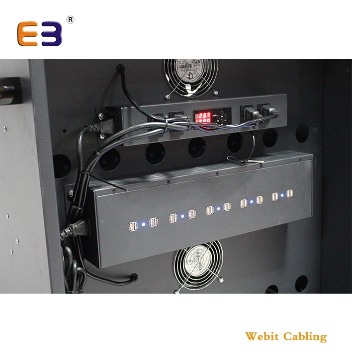 ABS 20 Slots Power Sockets Removable Laptop Charging Cart