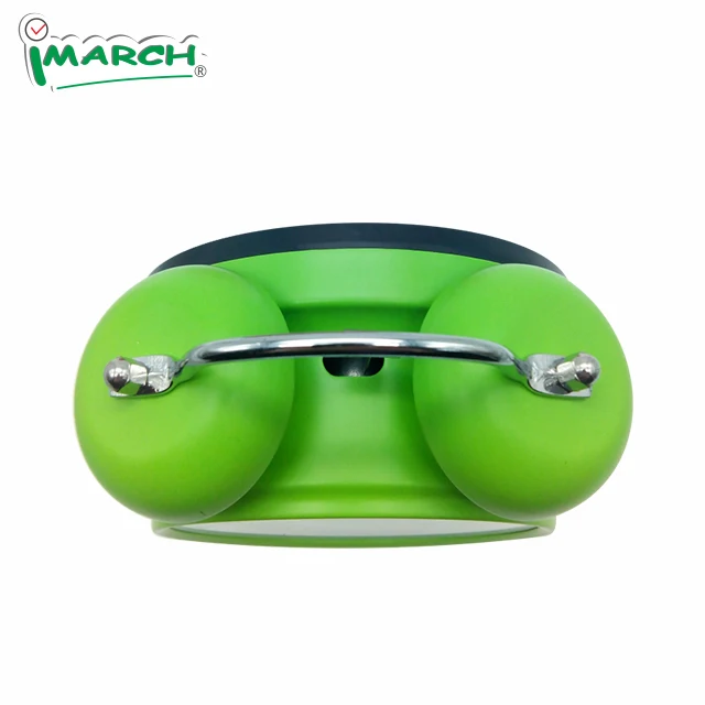 iMSH TB11501 Quartz analog clocks metal twin bell alarm clock wecker despertador desktop bedside bell custom alarm clock