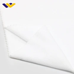 Wholesale organic cotton textured thermal 100 cotton knit fabric polo shirt