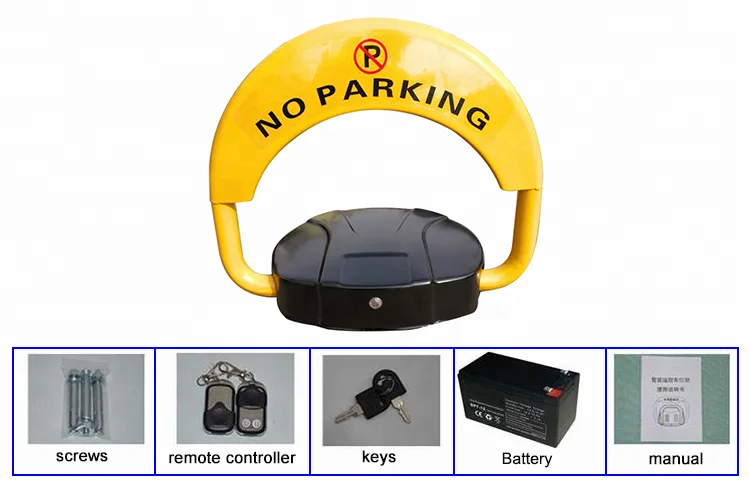 Anti collision remote control reserved car parking barrier