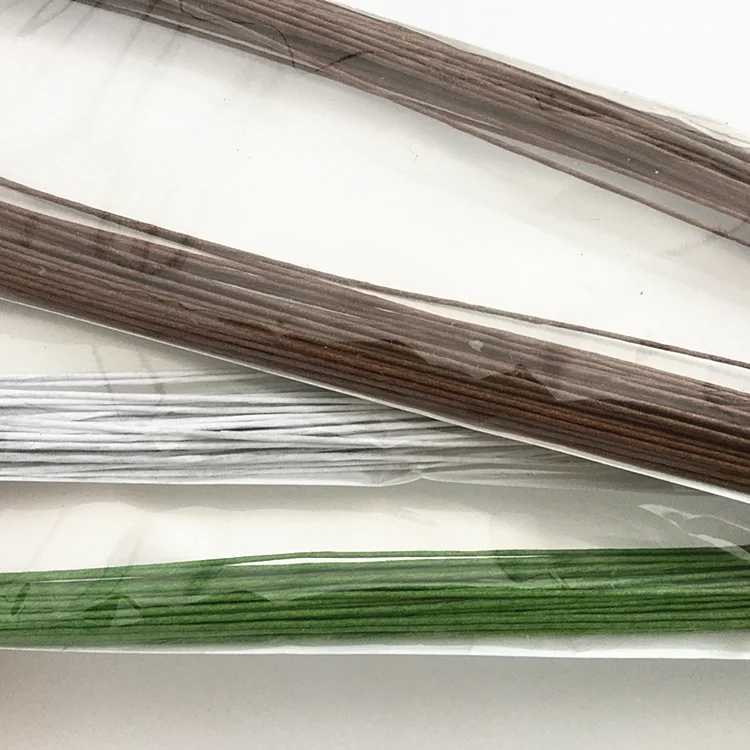 50 шт./мешок датчик 26 24 22 20 18 2 завернутых в бумажную упаковку Крытая цветочный стебель цветка провода для DIY бумаги цветок материал