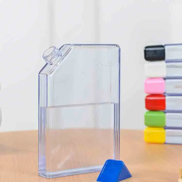 Professional Hot Selling Plastic Drinking Sport Square Flat BPA Free Water Bottle