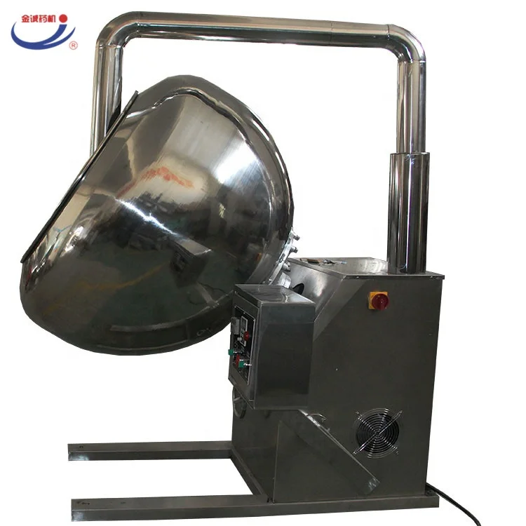 wide output range commercial industrial Pear shape coating pan machine