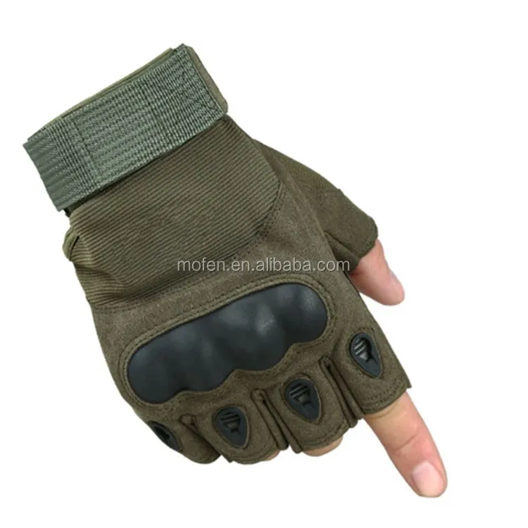 Tactical Gloves Half Finger Black Can Be Customized With Logo