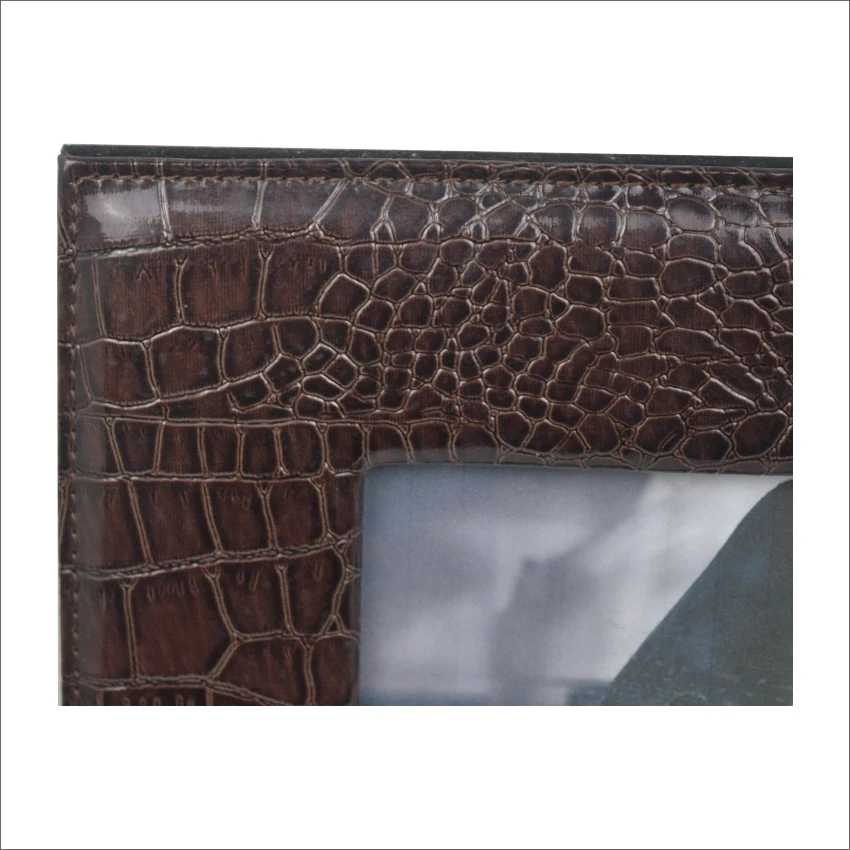 
Custom luxury vintage handmade faux PU leather photo frame 