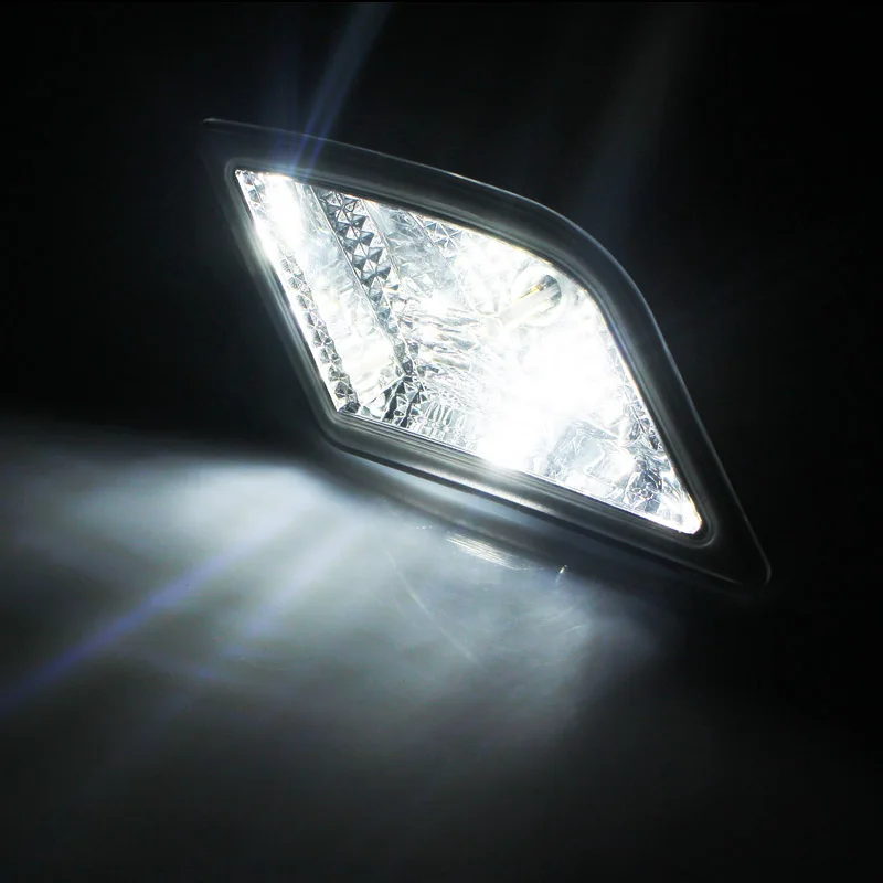 Clear Lens Side Marker Lights w/White LED For 2008-2011 Mercedes Benz W204 C250 C300 C350 C63 AMG Side Marker Lights