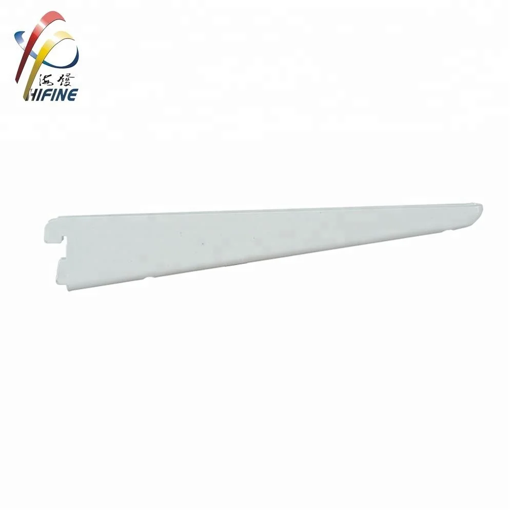 shelf bracket for double slotted wall standard