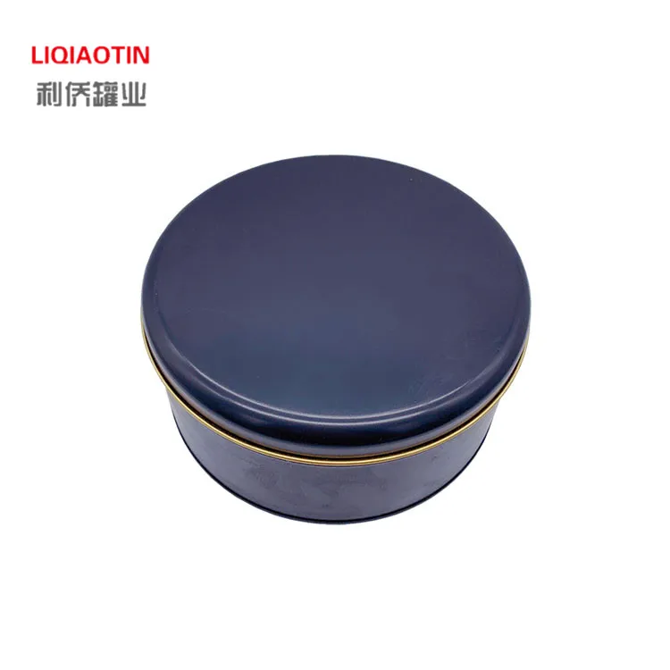 Factory direct high quality tin cans Handmade cookie boxes Black round cans