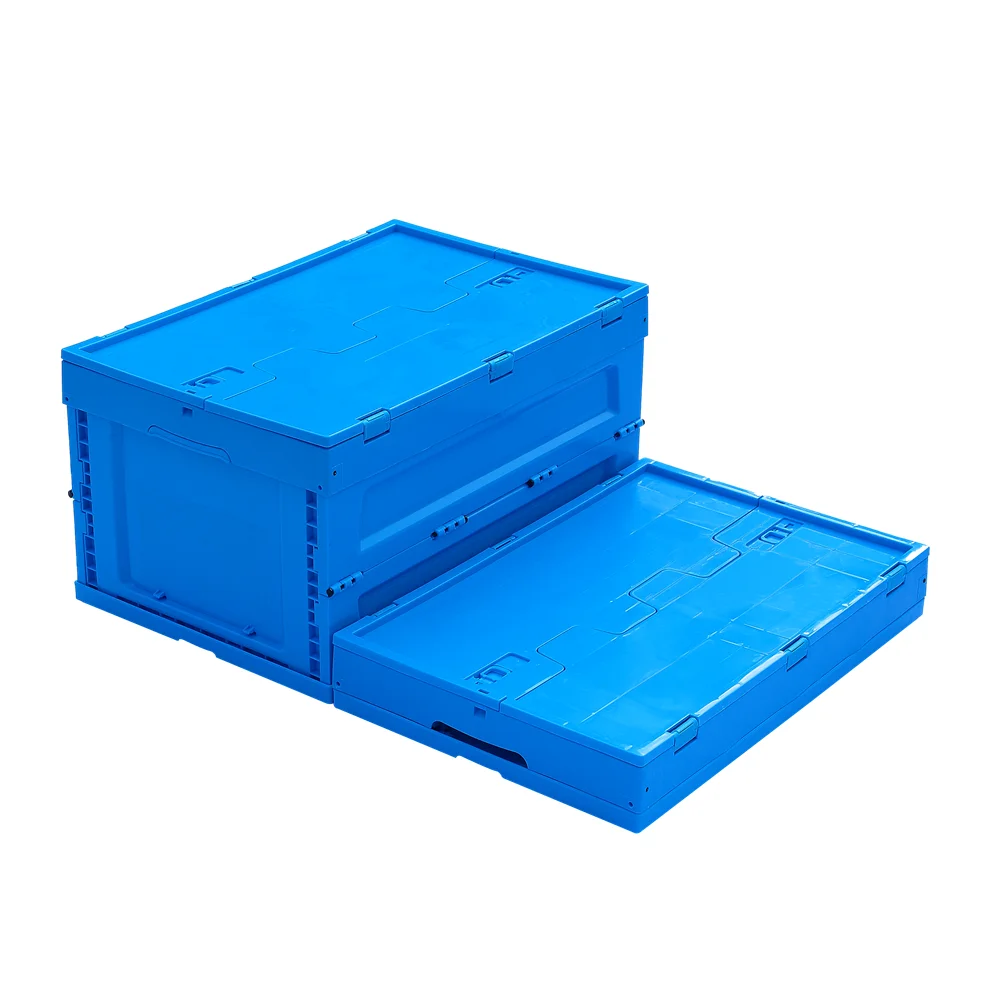 recycle plastic fold up compartment storage bulk crates box bins container boxes with lids (60764478373)