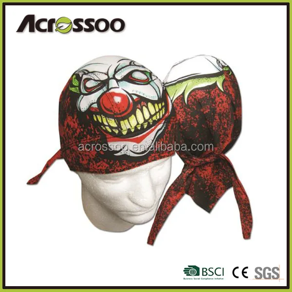 New Pirate Skull and Crossbones Fitted Doo Du Rag pirate hat