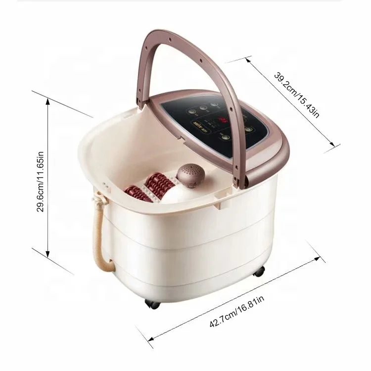 ETL Home Portable Pedicure Hydrogen Detox Equipment Ion Bubble Foot Spa Bath Massager Machine with Heat Customized OEM ODM 500W