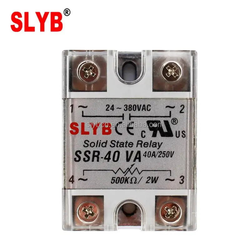 Полупроводниковое реле серии однофазный AC твердотельные регулятор напряжения SSVR-40VA Регулируемый твердотельные реле SSR-40VA