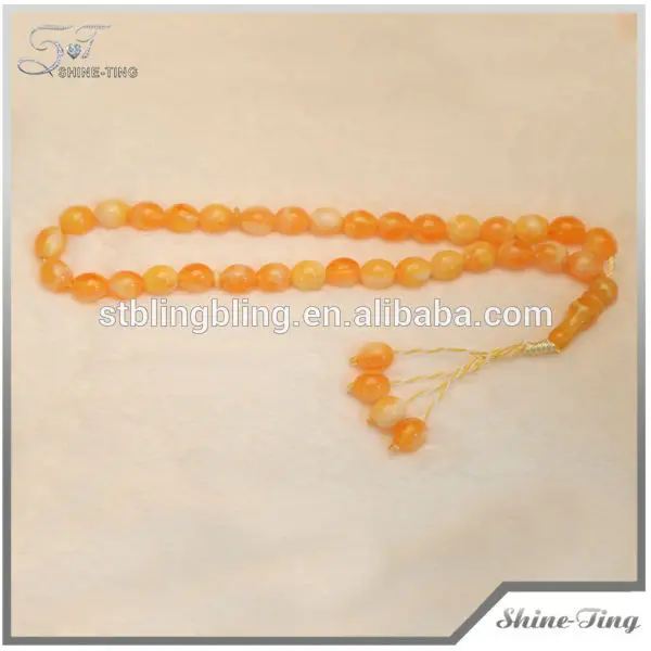 оптовая 2014 религиозных желтый мусульманские четки четки производителя