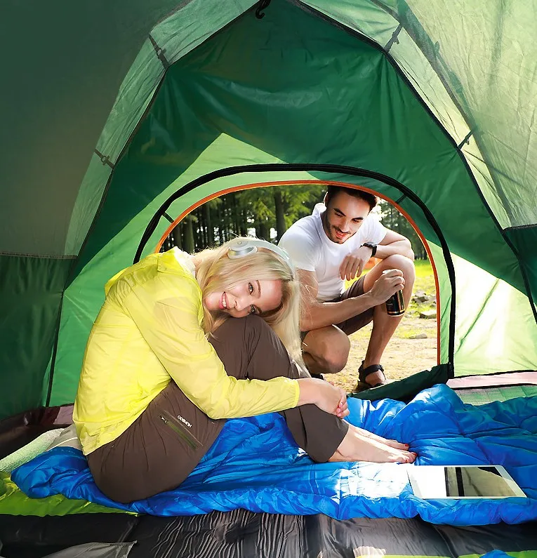 
Camping Tent 3-4 Person Automatic Instant Pop Up Waterproof Camping Hiking Travel Beach Tents For Family Groups 