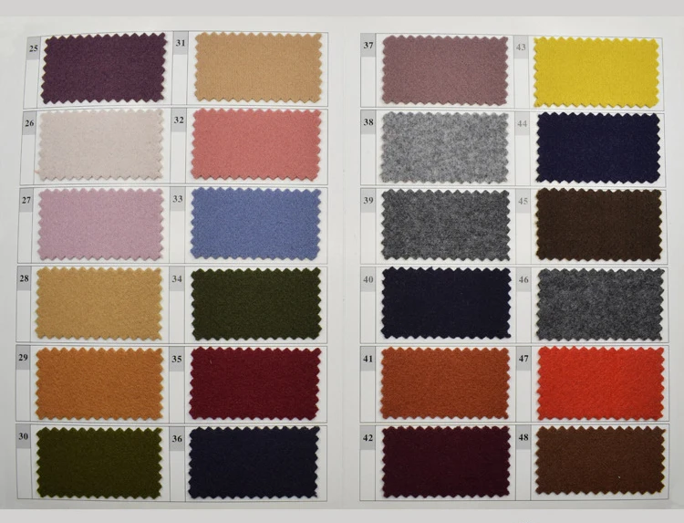 Wholesale solid color 700 gsm brushed 100% polyester artificial italian cashmere fabric for winter out coat