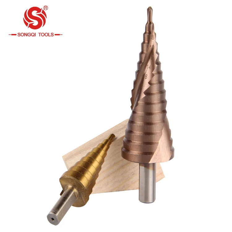 HSS 4241/M2/M35 high quality 3pc step drill bits set with low price