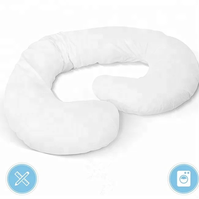 Full 60-Inch Body Pregnancy Pillow - Maternity & Nursing Support Cushion with Washable Cover