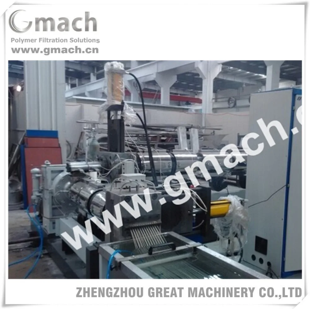 Plastic Recycler Granulation Extrusion Line Used Plate Type Hydraulic Screen Changer Filter