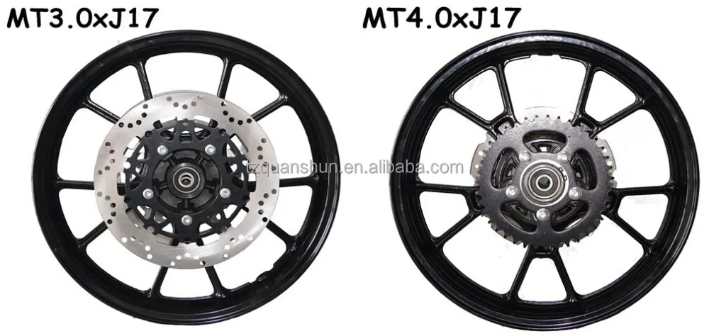 QS Wheel NZ1 17X3.0inch 17X4.0inch Gas Electric Motorcycle Aluminum Wheel