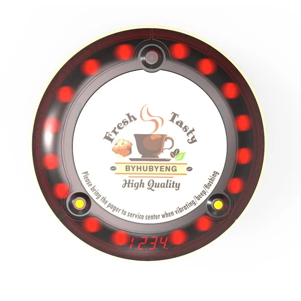 BYHUBYENG Alphanumeric Paging System 1 Pcs Keypad And 30 Pcs Pager FM Technology Factory Outlet 3000m Long Range Pager System