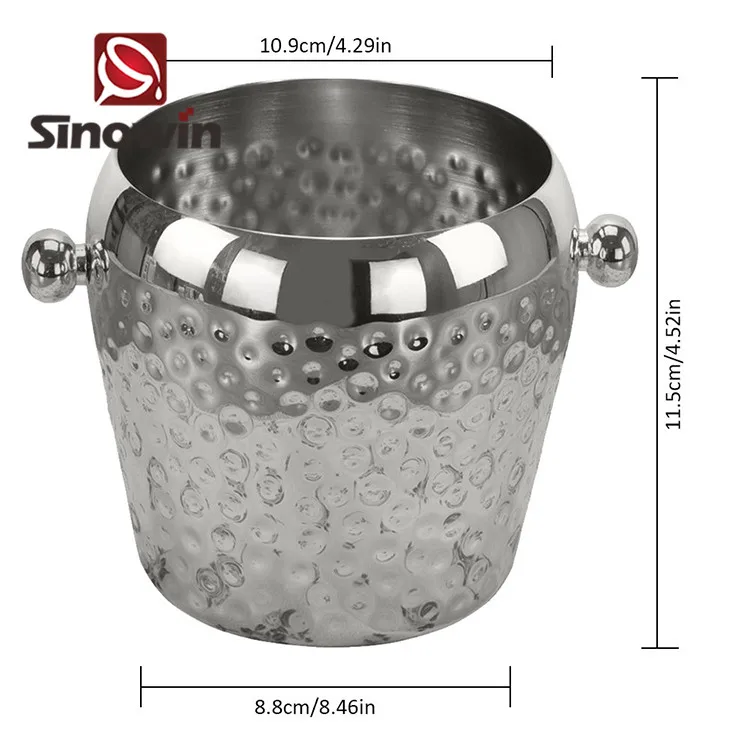 Ведро для пива льда вина ведра с ушками оптовая продажа из нержавеющей стали охладители и держатели аксессуары бара инструменты ежедневного приготовления