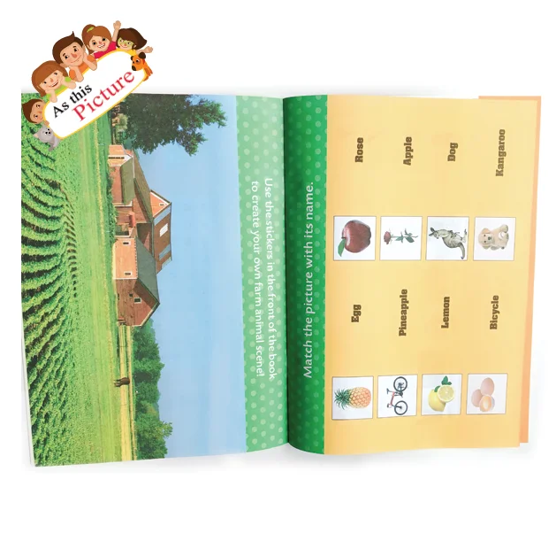 custom preschool children coloring board activity cardboard children book printing service