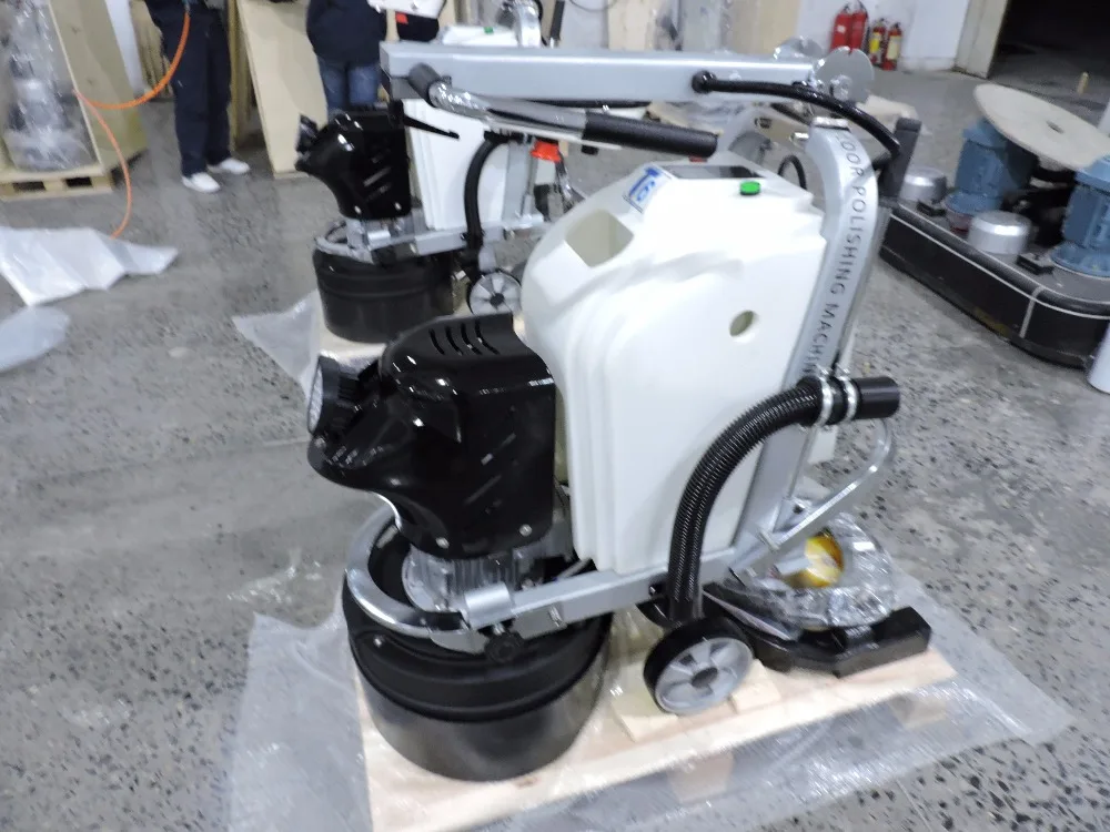 ASL T6 concrete marble floor surface polishing machine grinding machine with LED and water jet