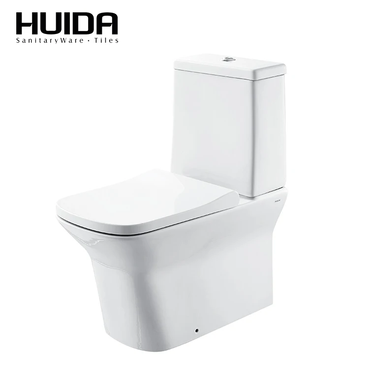 HUIDA cheap price hotel sanitary fittings 2 piece close-coupled wc  toilet