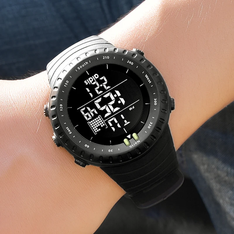 Factory Wholesale Wrist Watches Men Luxury Digital Waterproof Rubber Watch