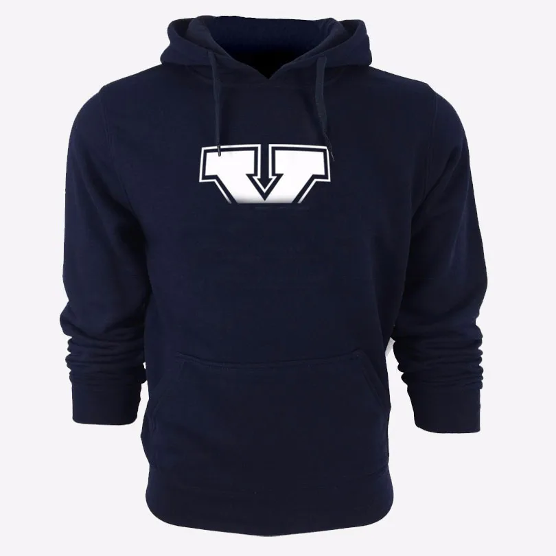 Wholesale heavyweight personalized thick pull over printed crew neck sweatshirt custom embroidery hooded sweater men