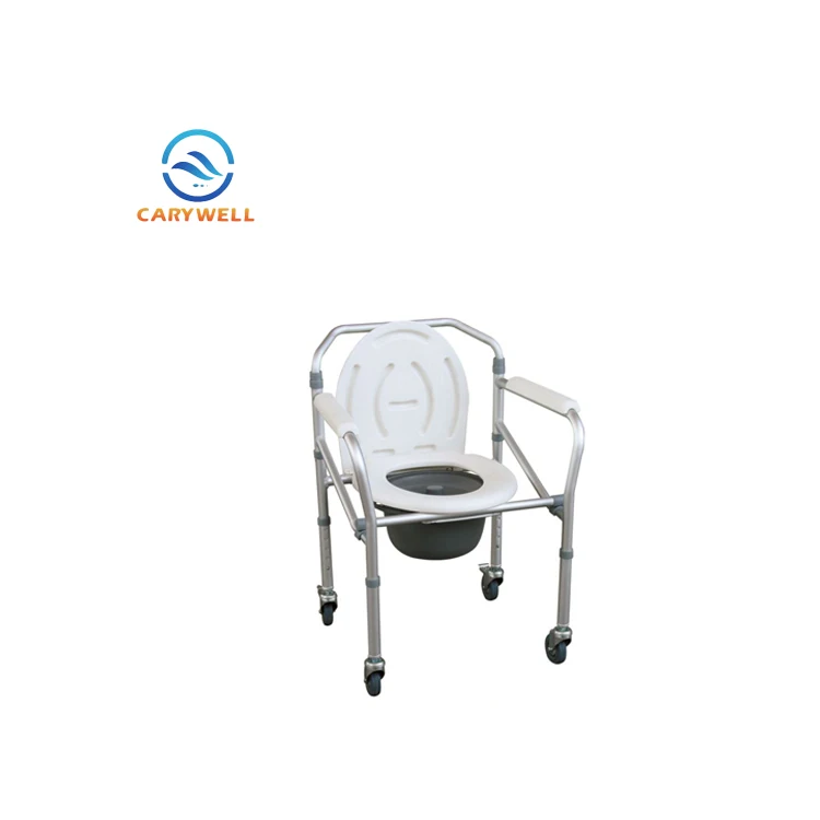 Алюминиевый складной стул для ванной с колесами