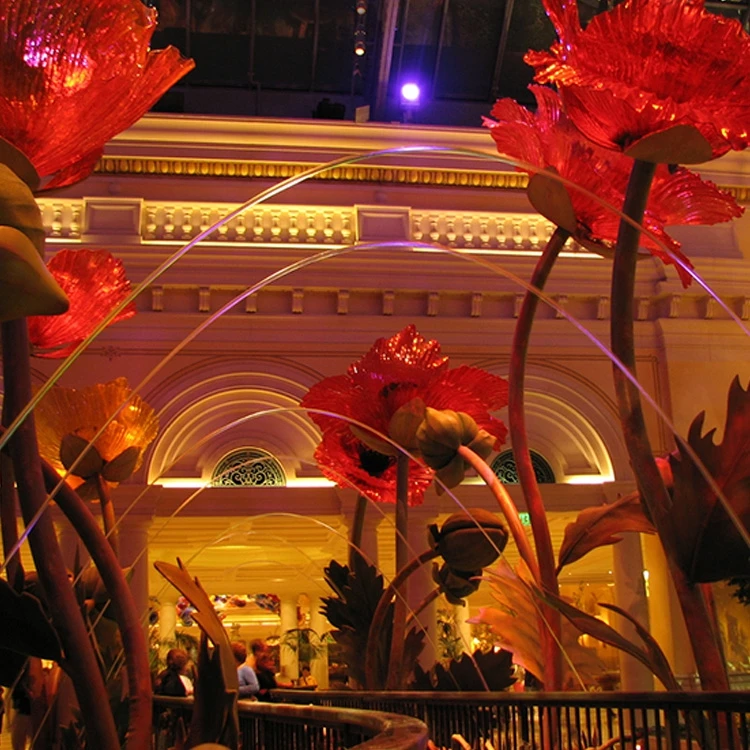 Glass Shape Glazy Water Column Dancing Jumping Jet Fountain