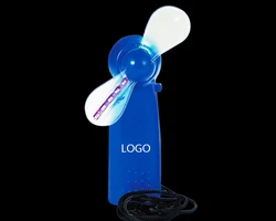 Battery Powered Plastic Hand Fan Wedding Gift For Guest Programmable Portable Mini Handheld Fan With LED Displaying Message