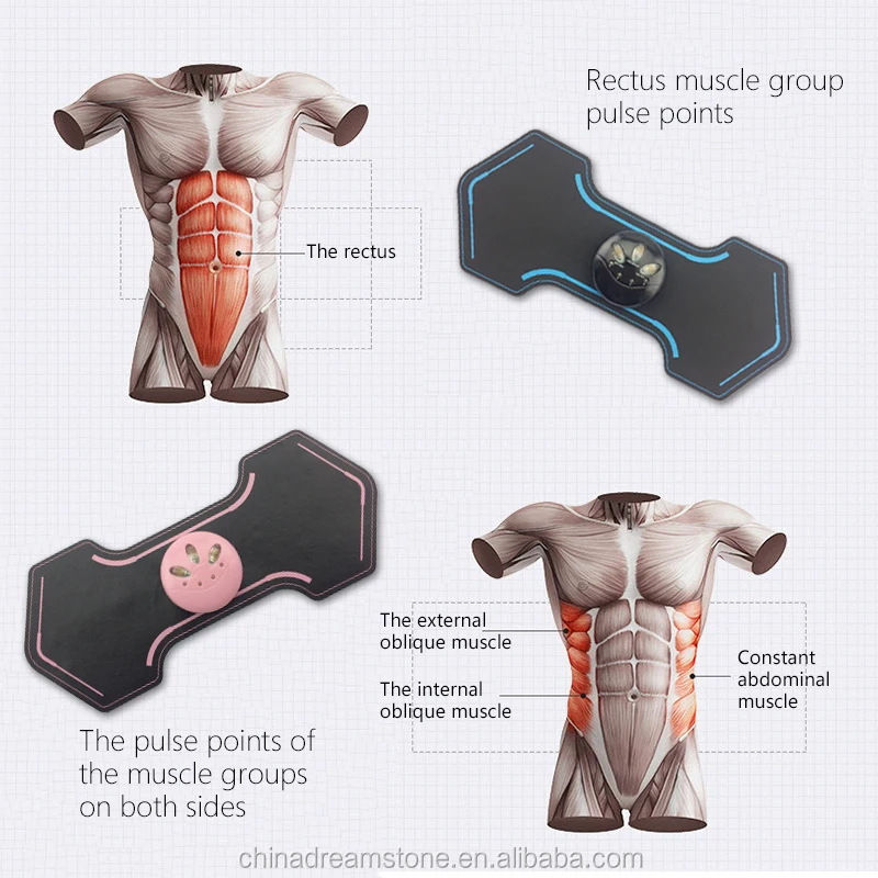 
Natural Deep Professional Electric Muscle Stimulator Suit Vibrator Relaxer Massager 