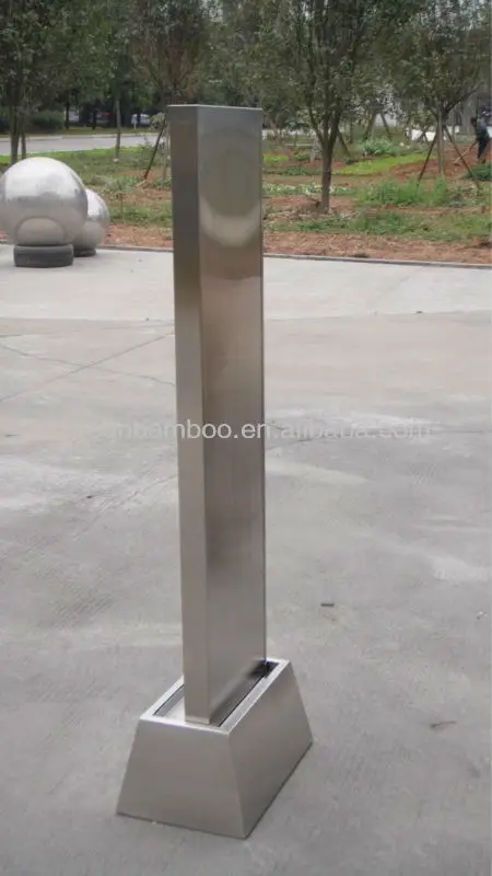 Factory price best sale indoor decoration stainless steel glass waterfall and fountains for home
