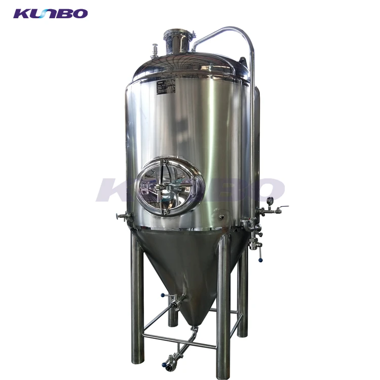 KUNBO 400 Gallon Industry Fermentor Glycol cooling Jacket Conical Fermenter