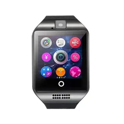 Wholesale Q18 Smart Watch with Camera Blue tooth Wristwatch SIM Card Support Multi Language for Android IPhones