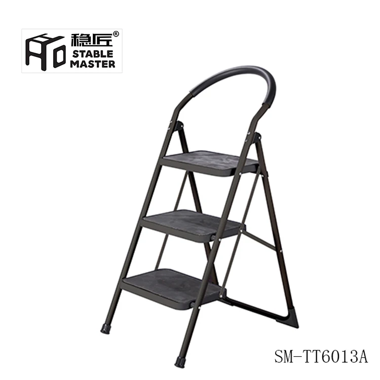SM-TT6013A Kitchen  3 step folding steel chair steel  step ladder