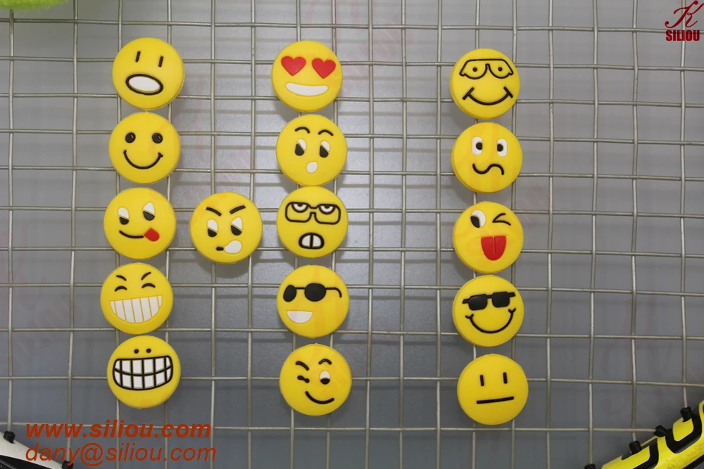 Eco-friendly plastic tennis vibration damp for international US tennis open custom damp flag dampener