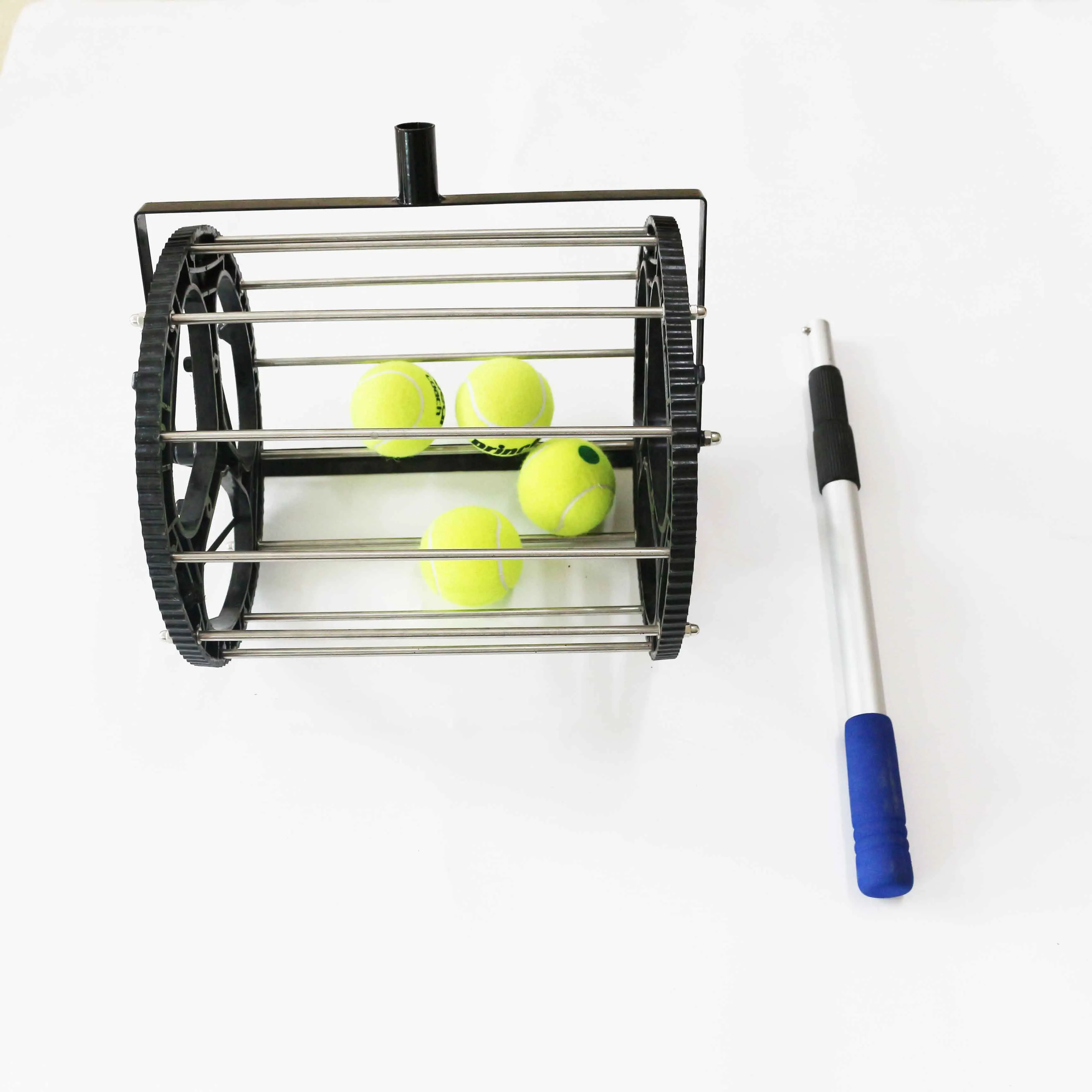 Tennis Ball Retriever pickup picker basket with patent- hold 55 balls