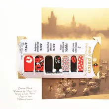 Red Sex Lips Nail Arts Sticker 14 pcs set Waterproof Nail Decal Art Sticker Gel Polish
