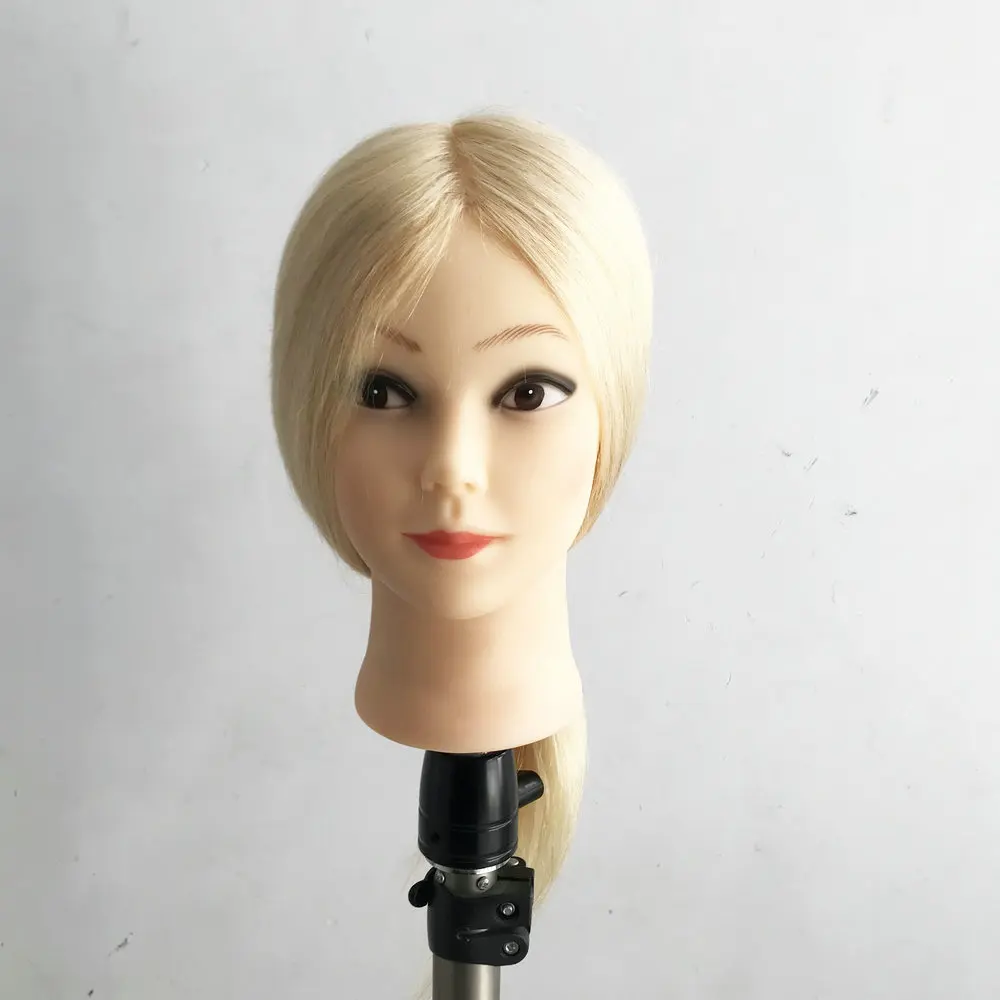
Factory Price 100% Human Hair Mannequin Heads Hairdresser Training Heads For Baber Schools 