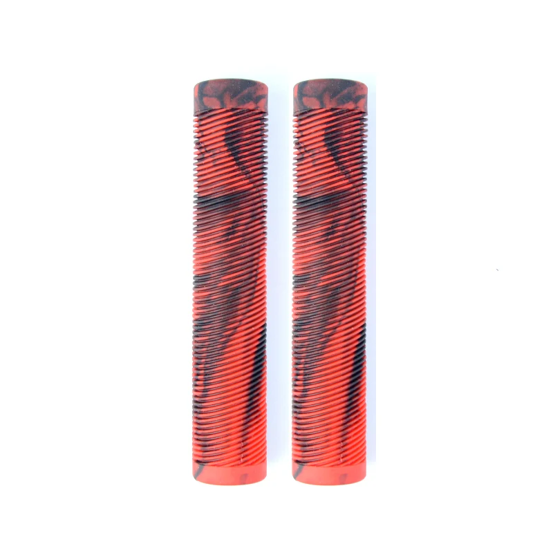 Custom Anti Slipping TPR Handle Bar Grips with 160MM Soft Flangeless Grips for Pro Stunt Scooter Bars and BMX Bikes Bars