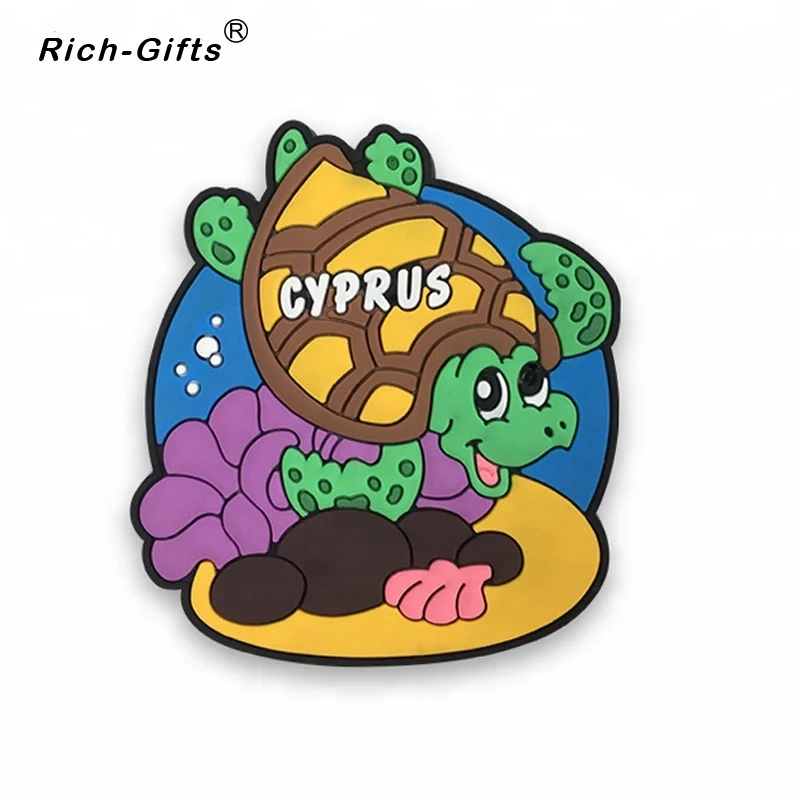 
Custom Made Distinctive Cyprus Souvenir PVC Rubber Fridge Magnet 