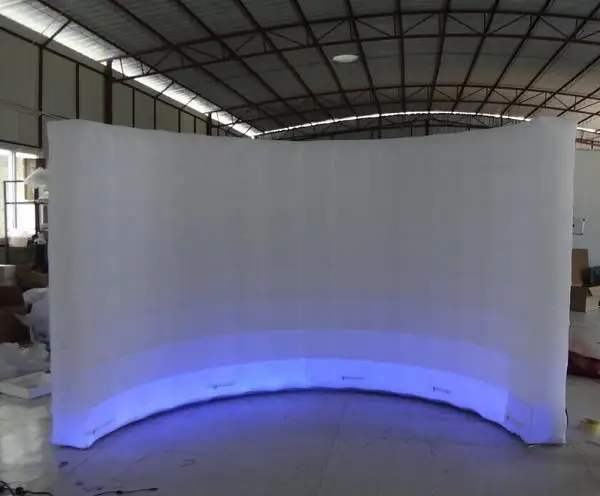 Portable led inflatable wall for decoration,inflatable photo booth wall for sale