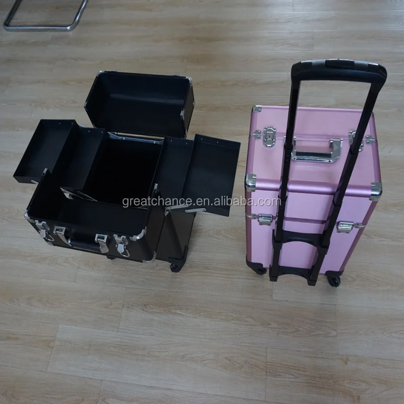 
Rolling makeup case make up cosmetic box hairdressing nail salon 