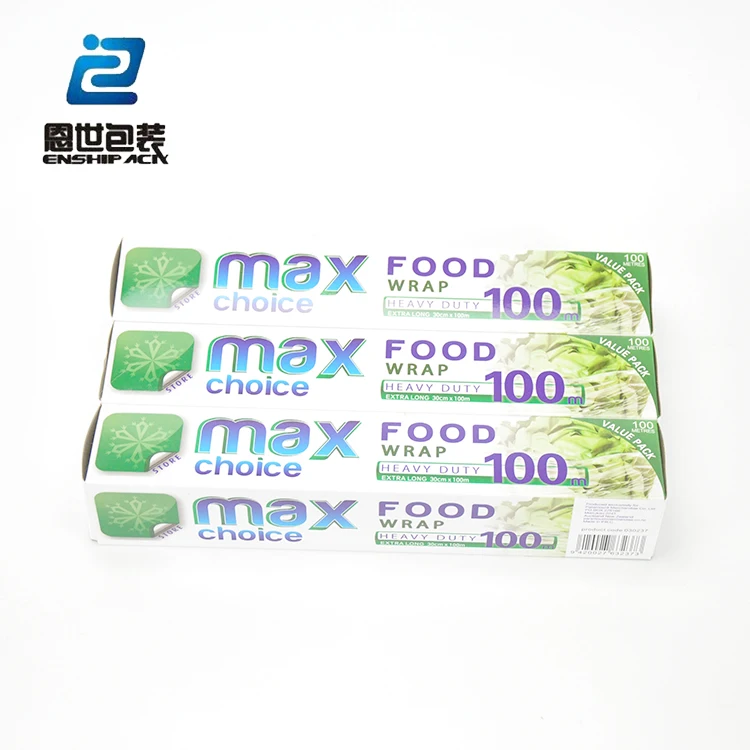 max choice good quality food cling film warp 100m with color box