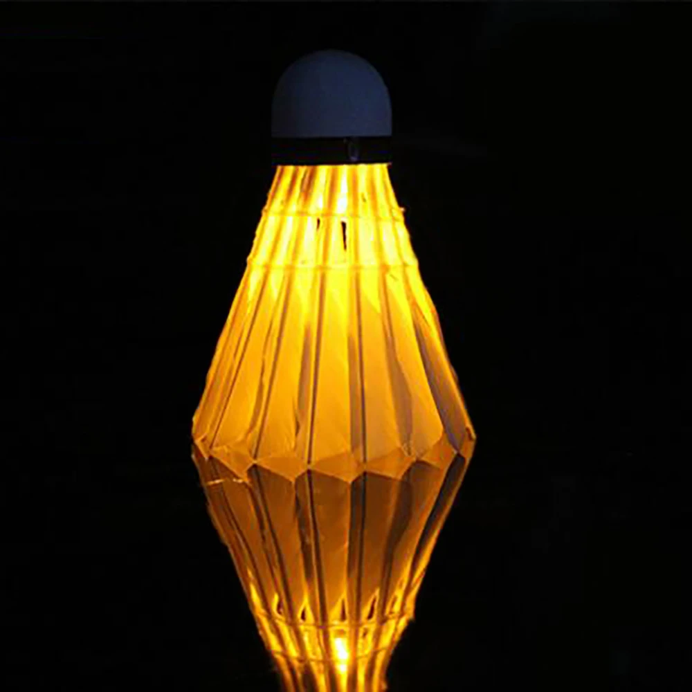 
NEW Bright rainbow flashing led badminton shuttlecock for night 