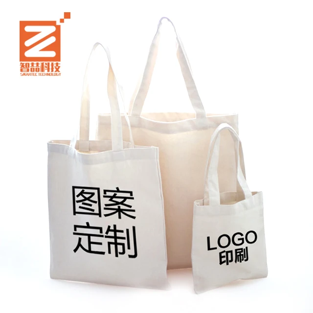 Promotional Blank Natural Cotton Tote Bags Canvas Cotton Shopper Cheap reversible tote bag