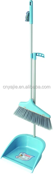 Long Handled Dustpan with Brush Set